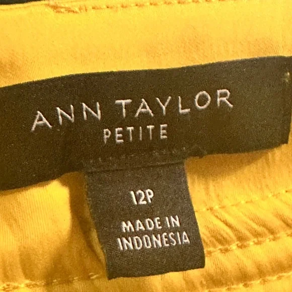 Ann Taylor Canary Yellow Midi Skirt with Gathered Waist - Picture 8 of 11